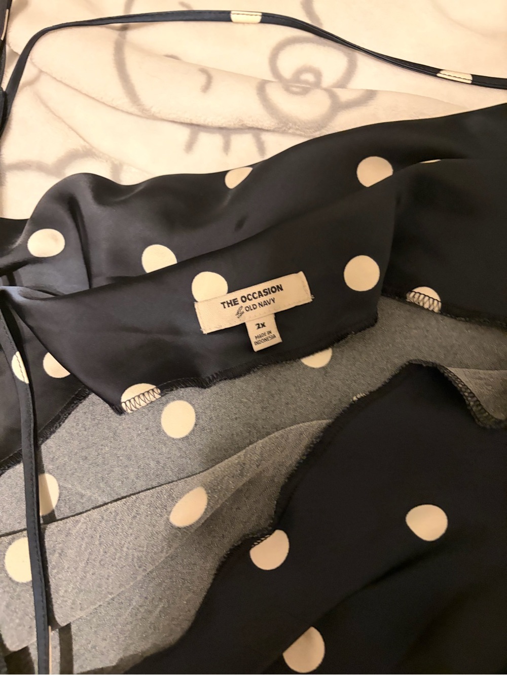 Old Navy Plus size Polka Dot Satin Dress